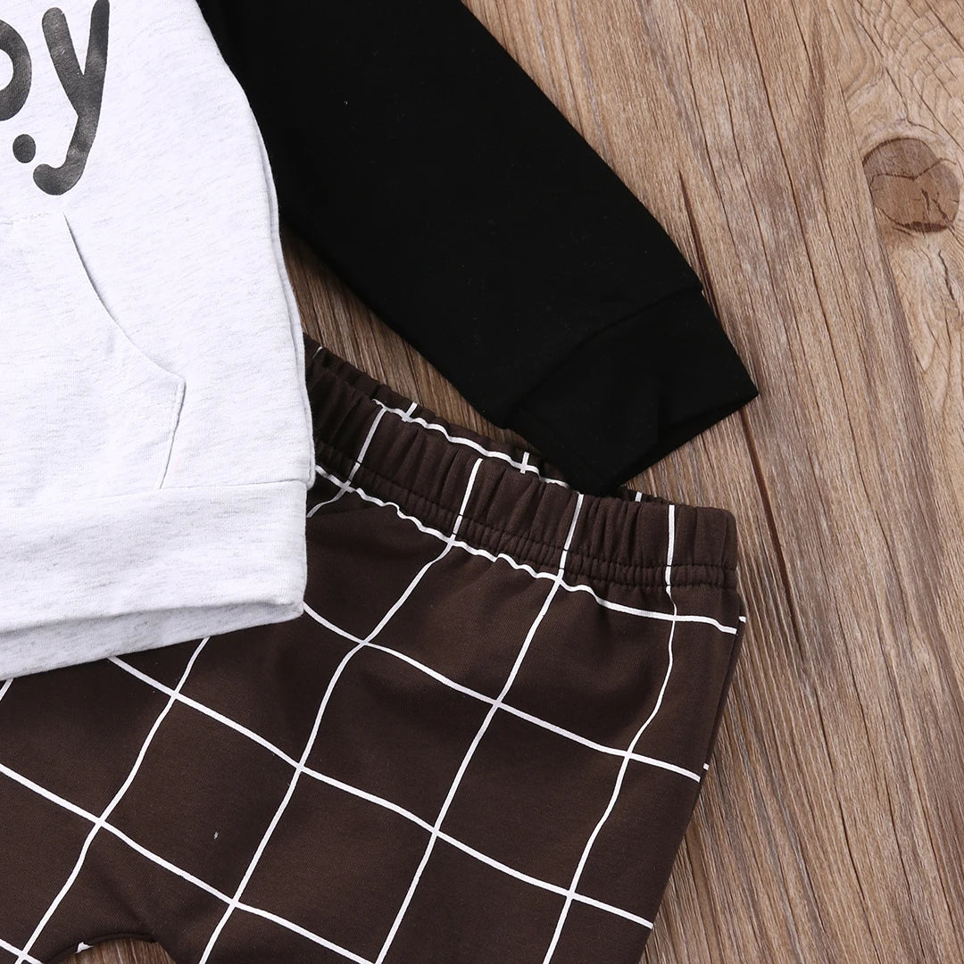 Tops Pants Plaid Clothing Boys Outfits