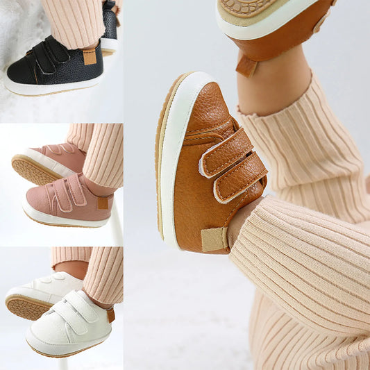 Solid Shallow Buckle Strap Casual Shoes