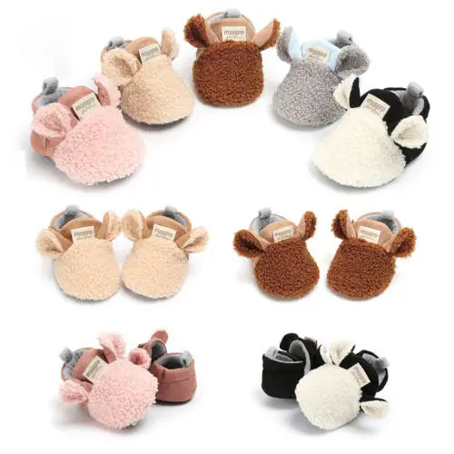 Warm Soft Sole Crib Shoes