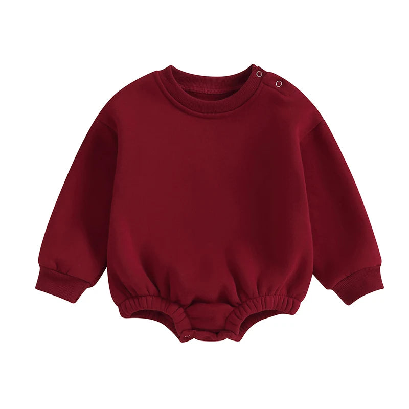 Fleece Solid Color Bubble Bodysuit