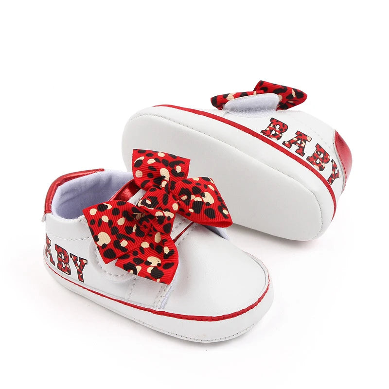 Leopard Print Flats First Walking Shoes