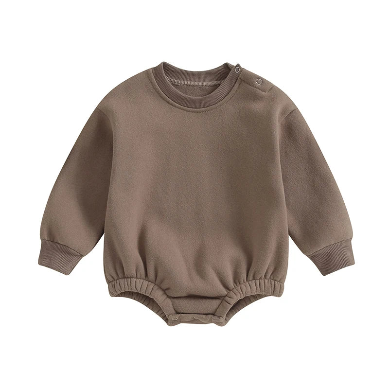 Fleece Solid Color Bubble Bodysuit