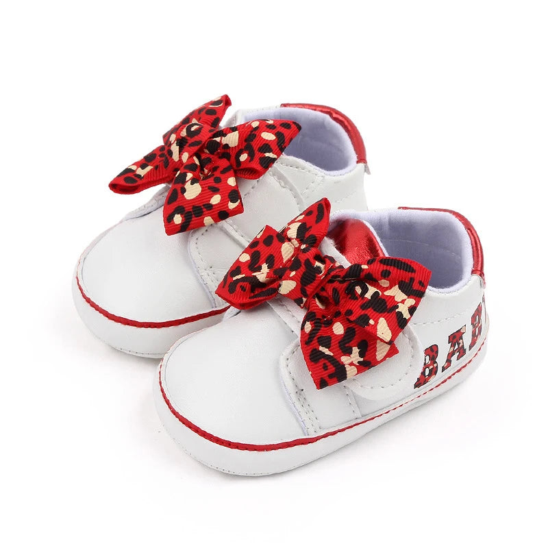 Leopard Print Flats First Walking Shoes