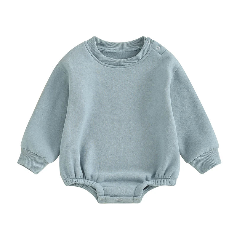 Fleece Solid Color Bubble Bodysuit