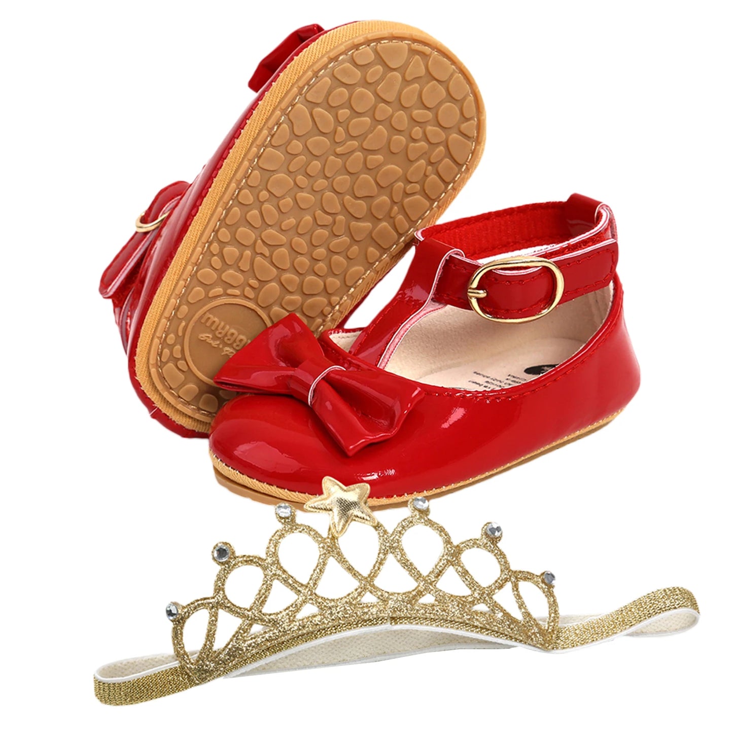 Soft Sole Bowknot Princess Wedding Shoes