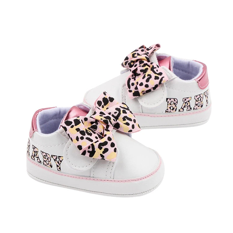 Leopard Print Flats First Walking Shoes