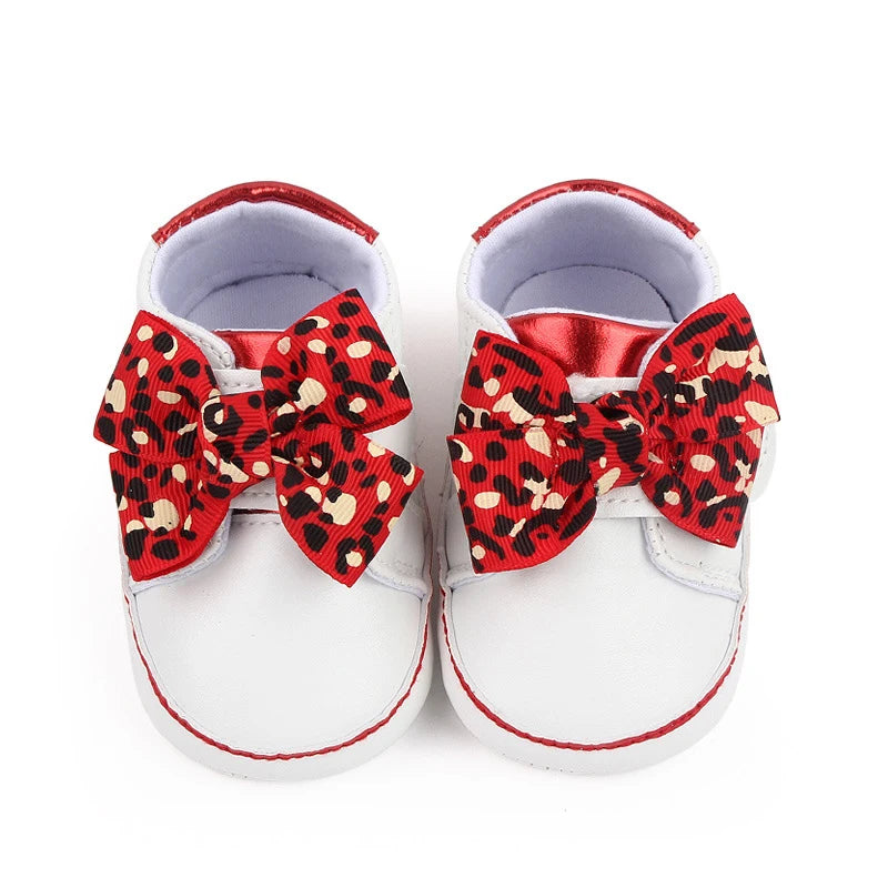 Leopard Print Flats First Walking Shoes