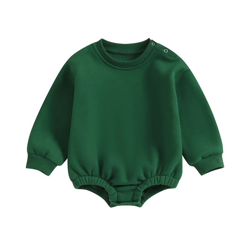 Fleece Solid Color Bubble Bodysuit