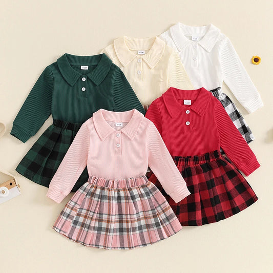 Kids Girls Skirt Set