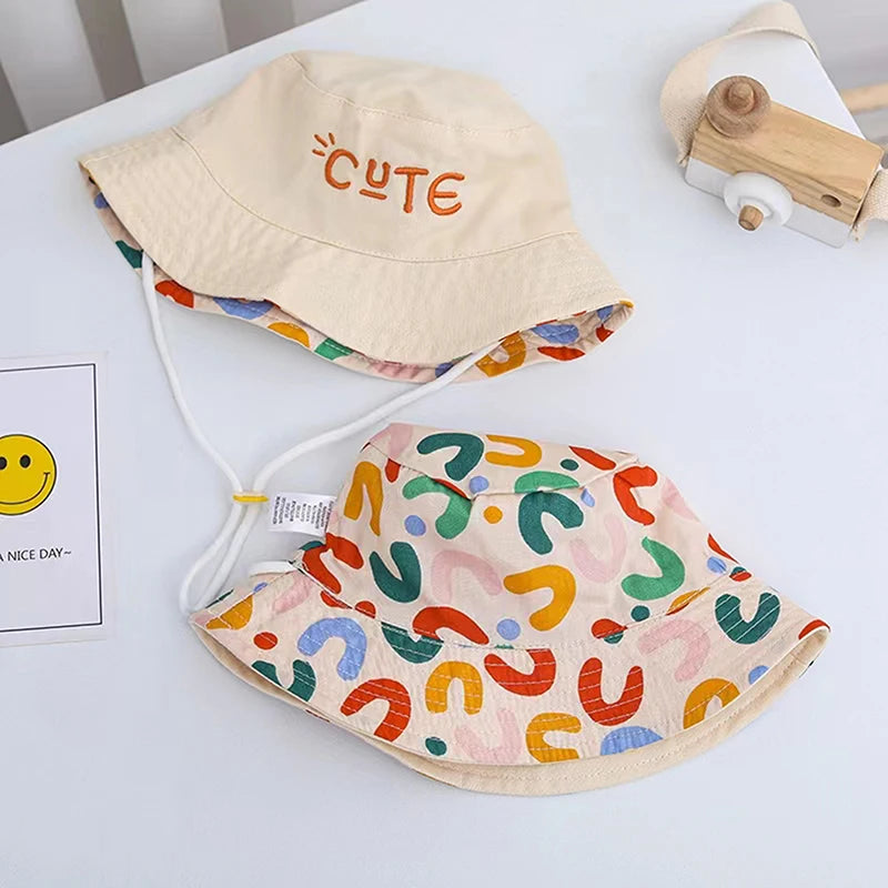 Double Sided Baby Bucket Hat