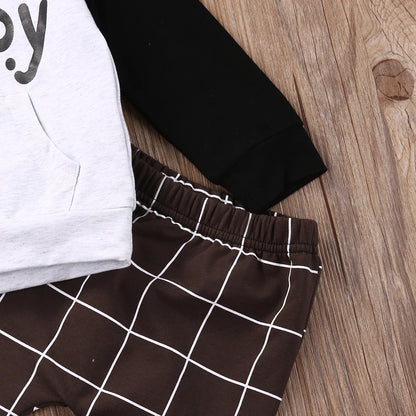 Tops Pants Plaid Clothing Boys Outfits