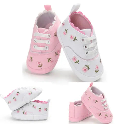 Canvas Cute Flower Sneaker Shoes