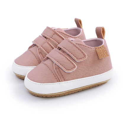 Solid Shallow Buckle Strap Casual Shoes