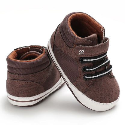 Leather Sports Crib Soft First Walker Shoes