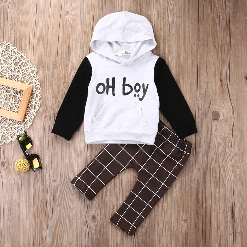 Tops Pants Plaid Clothing Boys Outfits