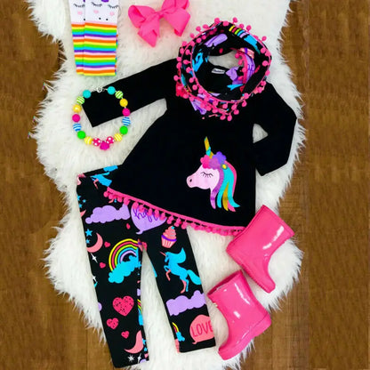Dress + Floral Pant Clothing Set