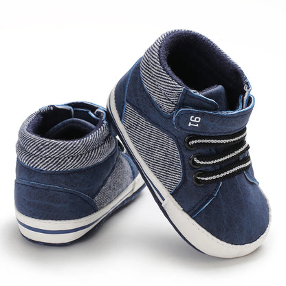 Leather Sports Crib Soft First Walker Shoes