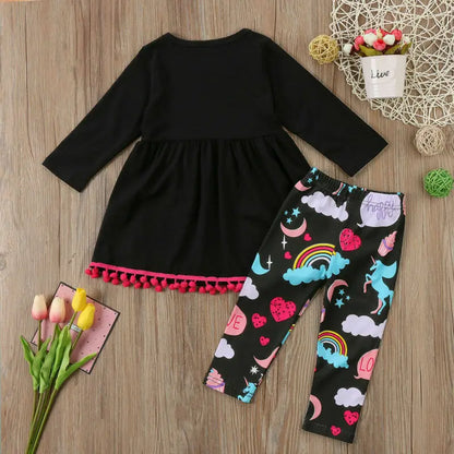 Dress + Floral Pant Clothing Set