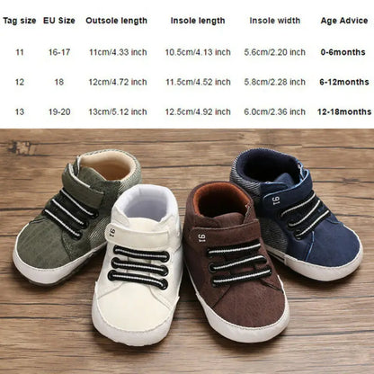 Leather Sports Crib Soft First Walker Shoes