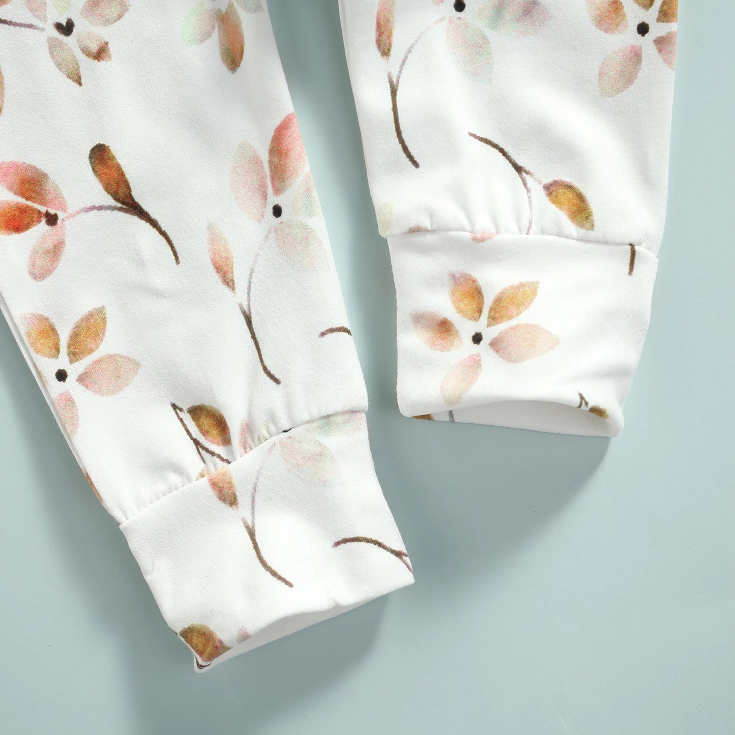 Letter Printed Top Long Pants Headband Set