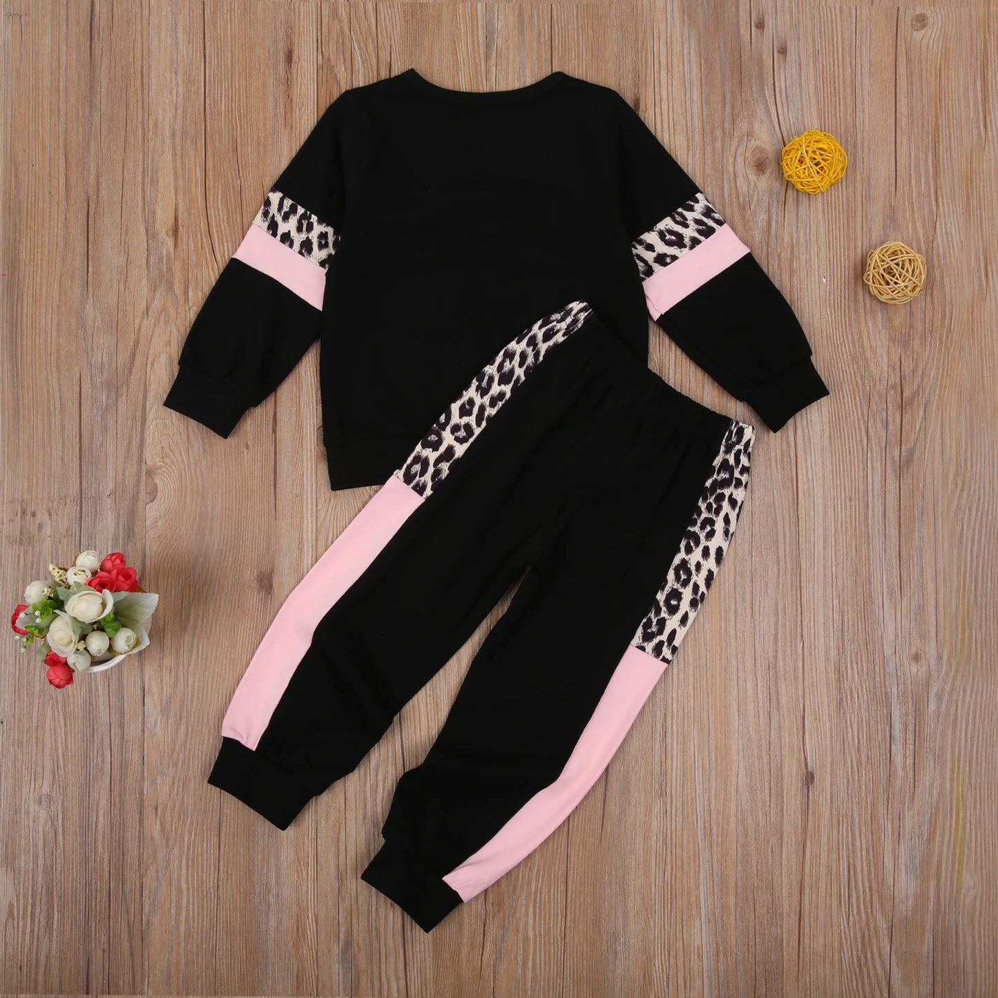 Leopard Pattern Shirt Long Pants Outfit