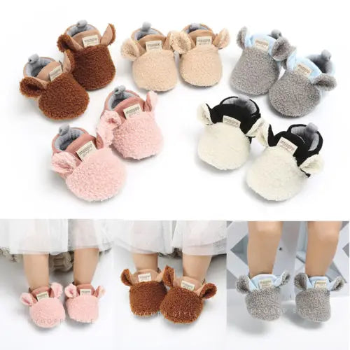 Warm Soft Sole Crib Shoes