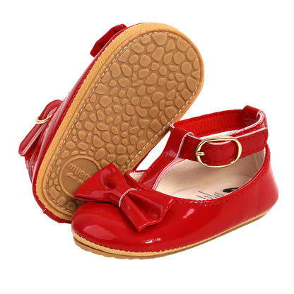 Soft Sole Bowknot Princess Wedding Shoes