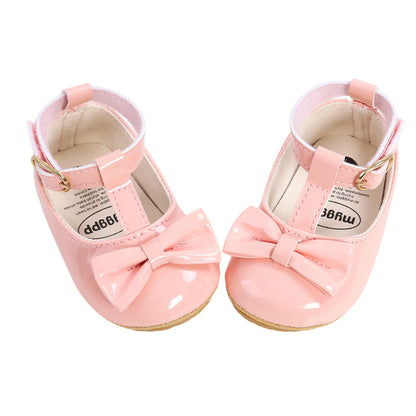 Soft Sole Bowknot Princess Wedding Shoes