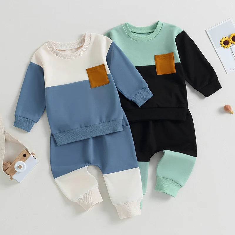 Long Sleeve Crew Neck Sweatshirt Sweatpants Clothes