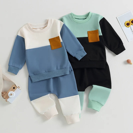Long Sleeve Crew Neck Sweatshirt Sweatpants Clothes
