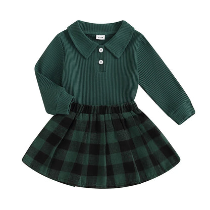 Kids Girls Skirt Set