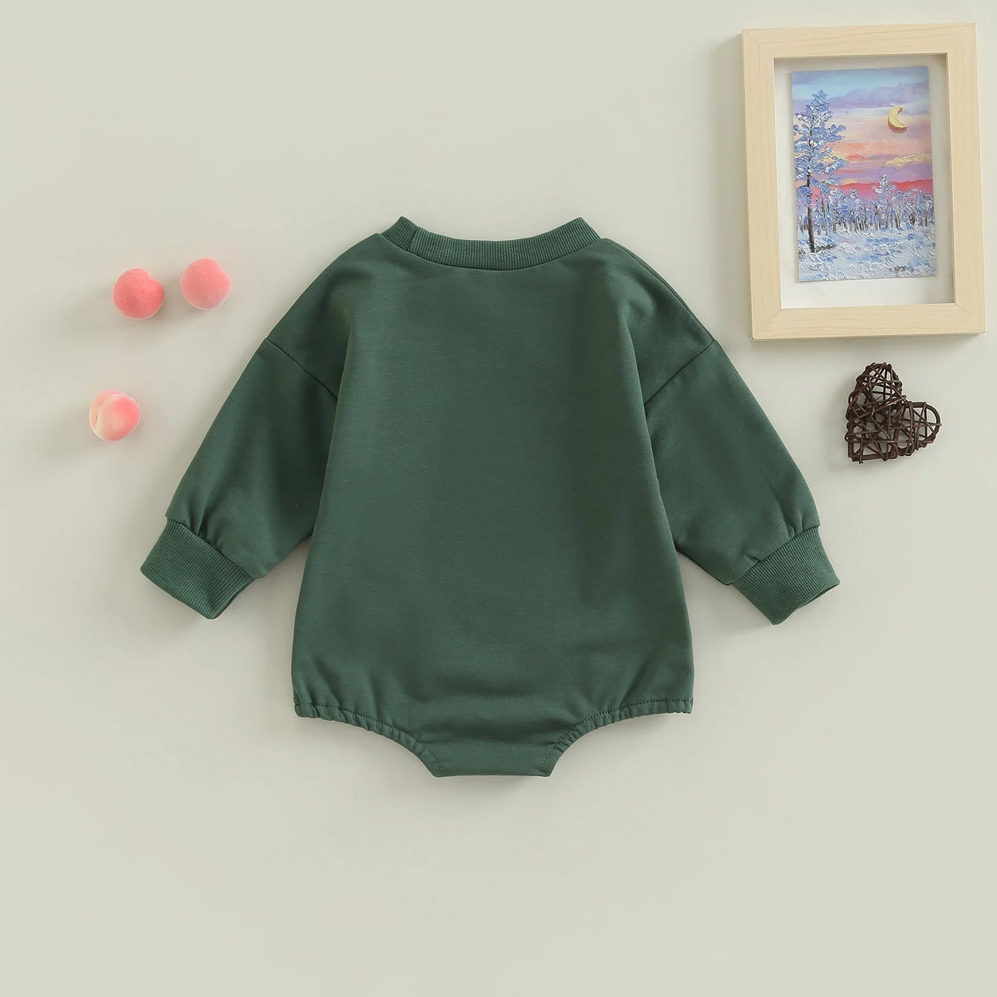 Cow Print Long Sleeve Round Neck Bodysuit