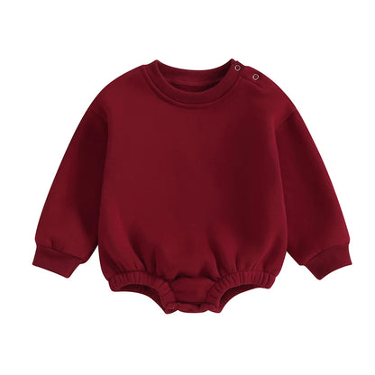 Fleece Solid Color Bubble Bodysuit