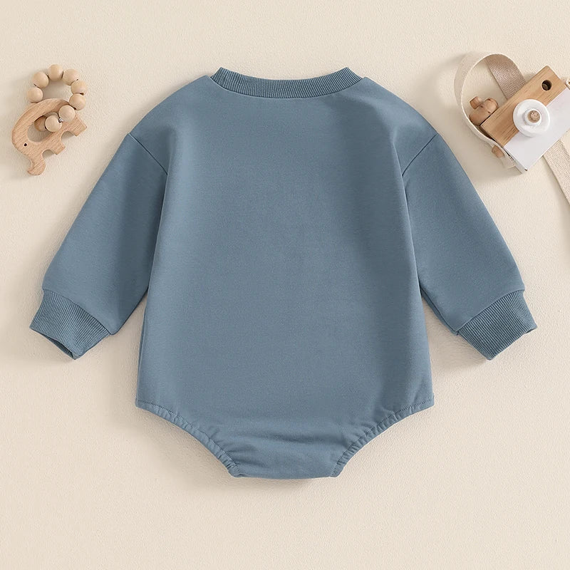 Round Neck Long Sleeve Toddler Fall Bodysuits