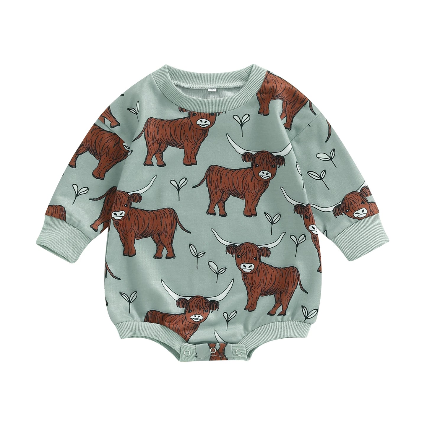 Print Casual Fall Baby Bodysuit