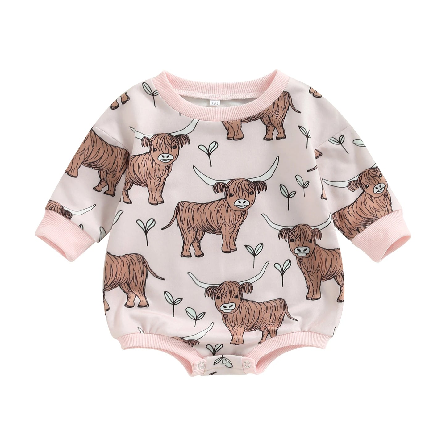 Print Casual Fall Baby Bodysuit