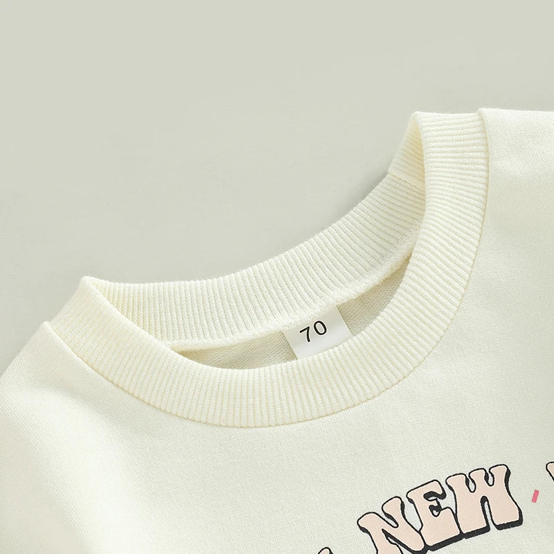 Letter Printed Long Sleeve Bodysuit