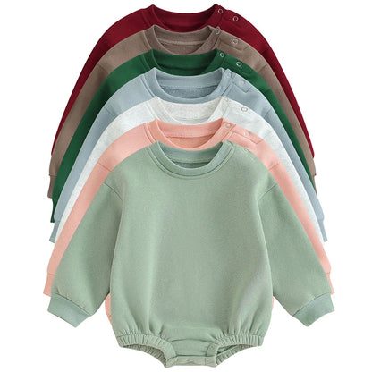 Fleece Solid Color Bubble Bodysuit