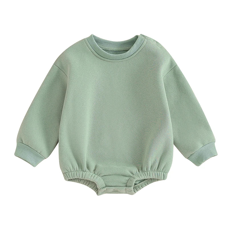 Fleece Solid Color Bubble Bodysuit