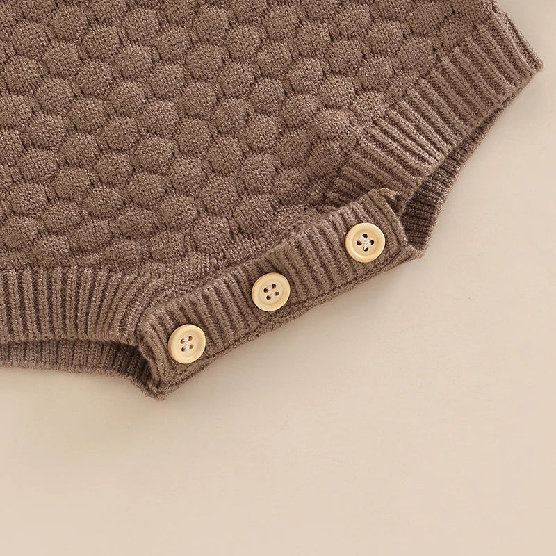 Knit Ruffle Warm Long Sleeve Bodysuit