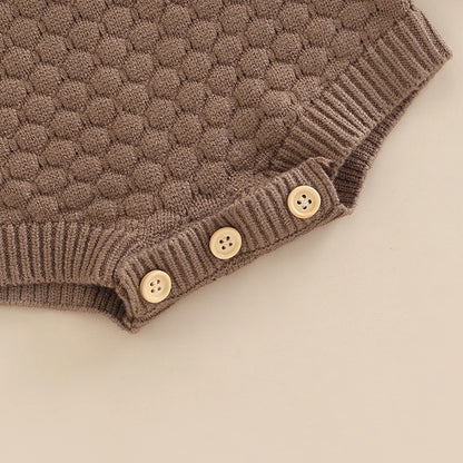 Knit Ruffle Warm Long Sleeve Bodysuit
