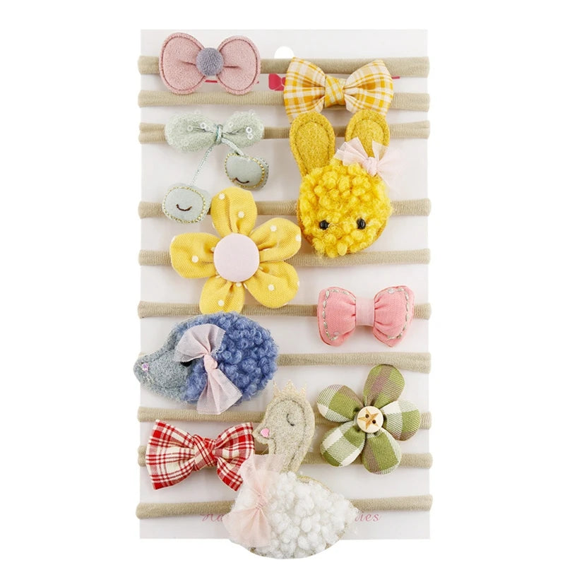 Baby Girl Stretchy Nylon Hairbands