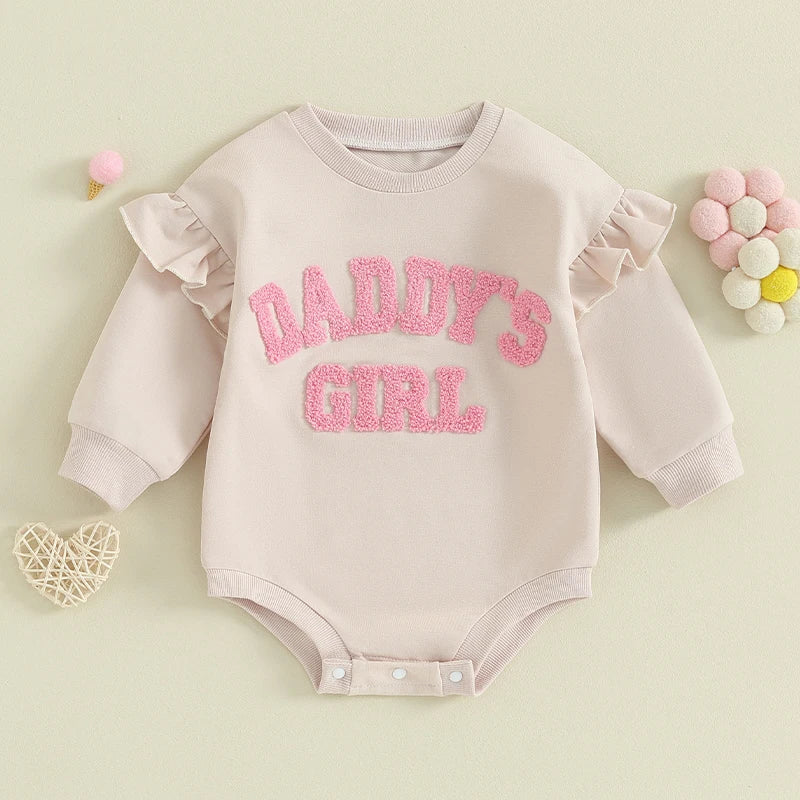 Ruffle Long Sleeve Sweatshirt Bodysuit
