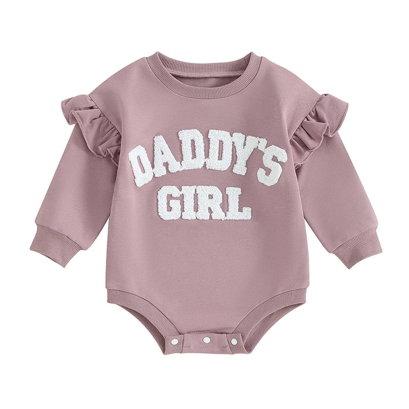 Ruffle Long Sleeve Sweatshirt Bodysuit