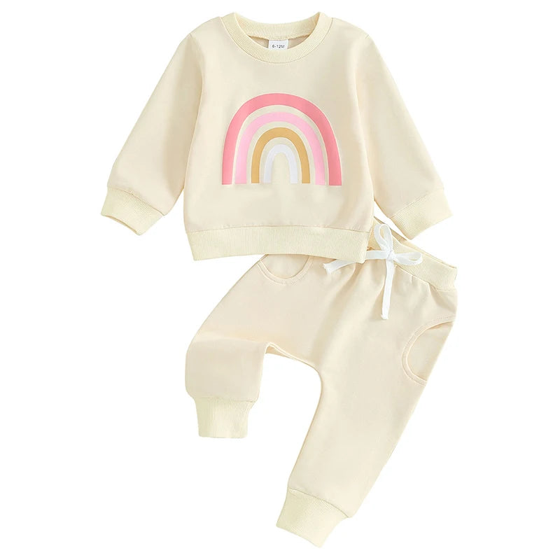 Baby Girls Toddler Rainbow Outfits