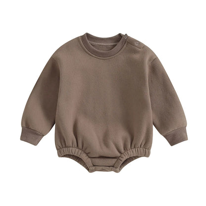 Fleece Solid Color Bubble Bodysuit