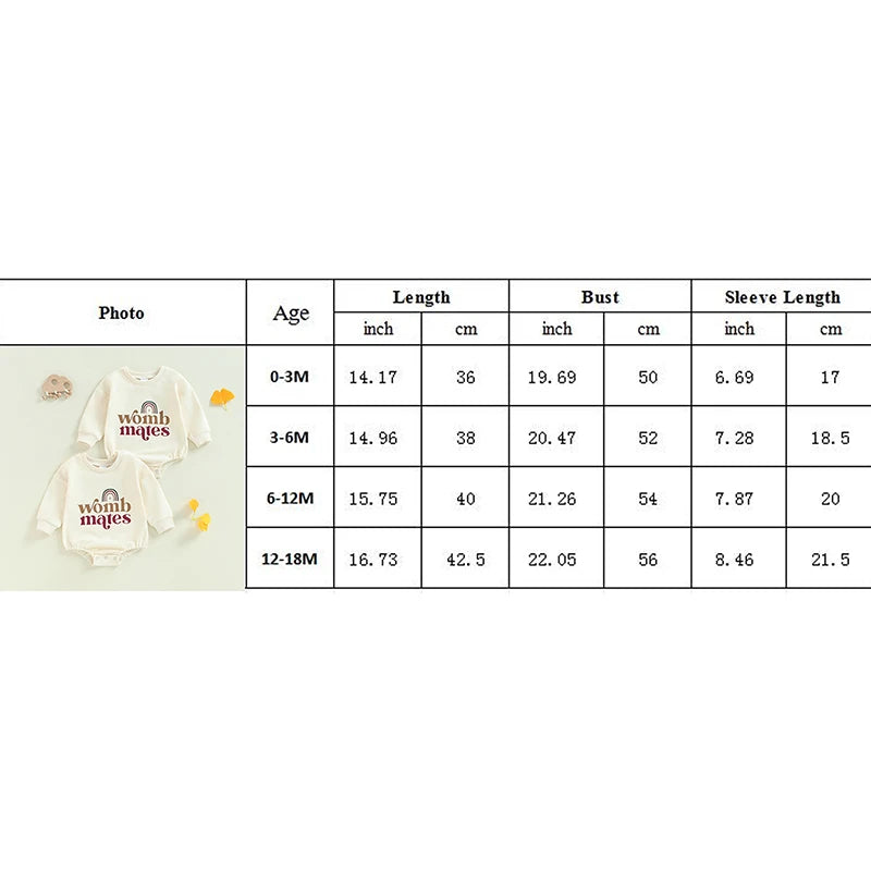 Rainbow Letter Print Long Sleeve Bodysuits