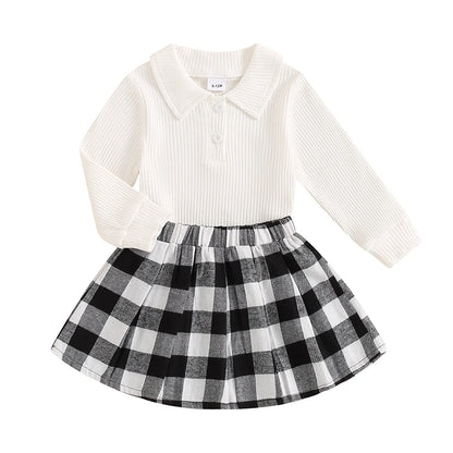 Kids Girls Skirt Set