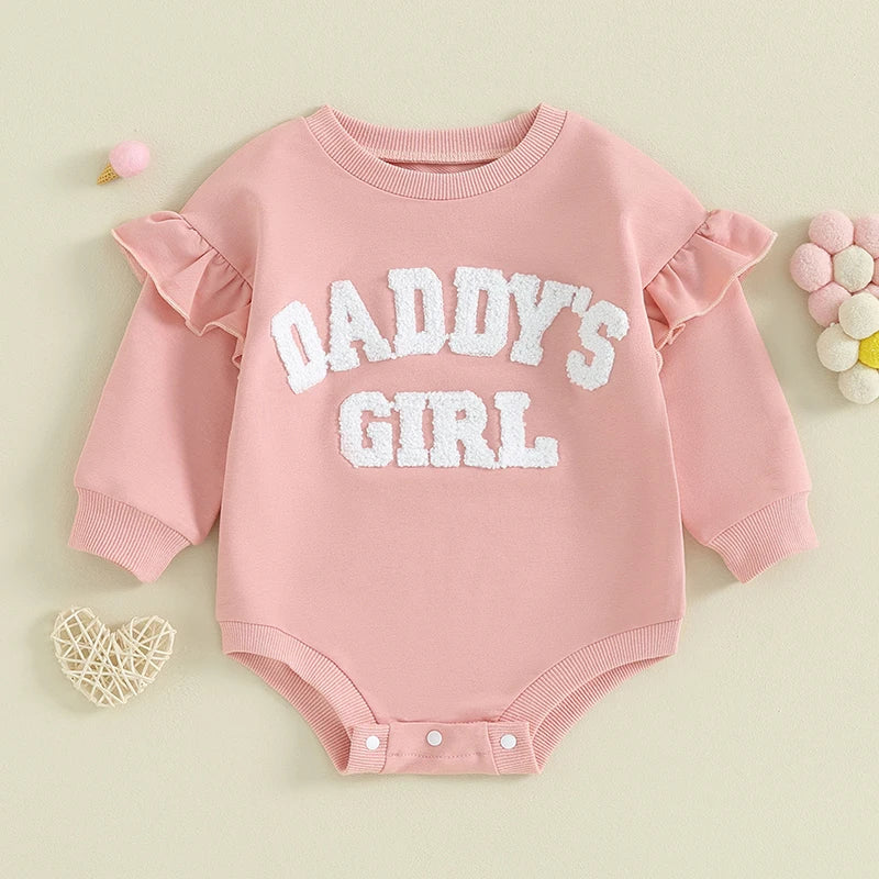 Ruffle Long Sleeve Sweatshirt Bodysuit