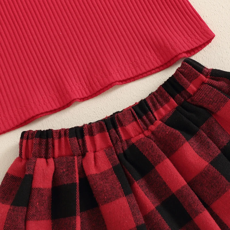 Kids Girls Skirt Set